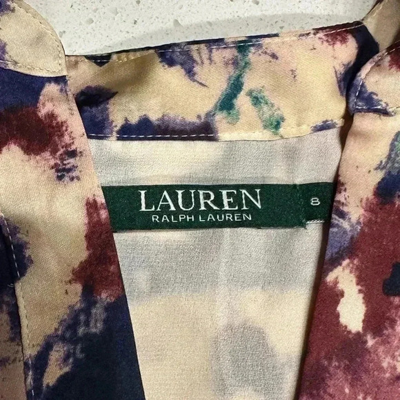 Lauren Ralph Lauren Dress Colorful floral wedding church party shower Modern 8 - Picture 5 of 8